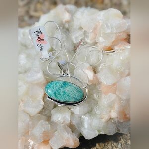 NWT Handmade Amazonite 925 Silver Pendant